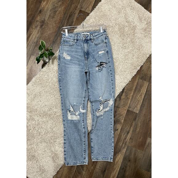 Pacsun Size 26 Distressed High Rise Ankle Mom Jeans - Picture 2 of 9